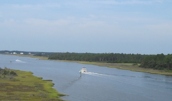 Waterway at Oak Island North Carolina